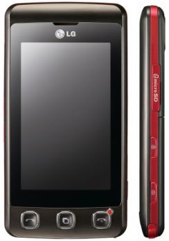 Mobilní telefon LG KP 500 hnědý (vandyke brown)