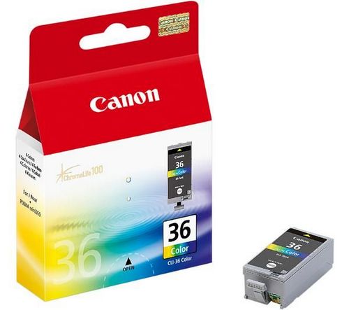 Cartridge Canon barevná CLI36C i pro PIXMA iP100,CLI-36C (1511B001)