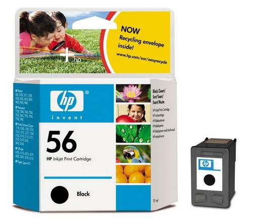 Cartridge HP no.56 - černá ink. kazeta, C6656AE