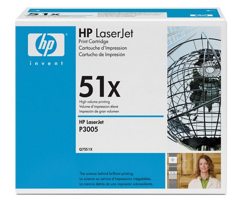 Toner HP Q7551X, Black pro LJ P3005/M3035mfp/M3027mfp(13000 str.)