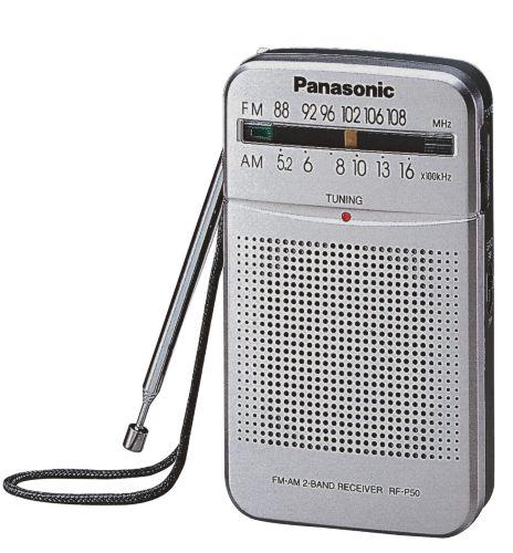 Radiopřijímač Panasonic RF-P50EG9-S stříbrná