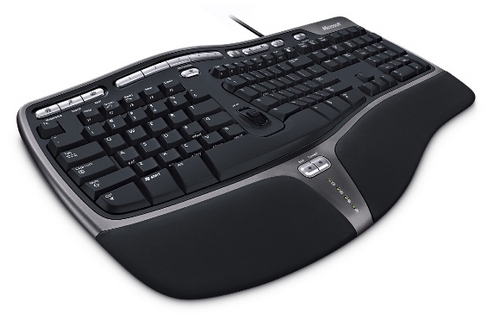 Klávesnice Microsoft Natural Ergonomic 4000, USB, černá