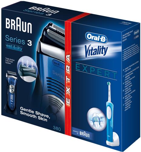 Holicí strojek Braun Aku Series 3-380 +D12 Vitality