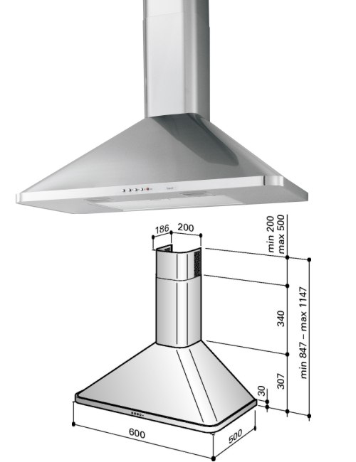 Odsavač par Best K3120 S6N  nerez