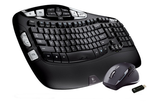 Klávesnice Logitech Cordless Desktop Wave PRO, CZ