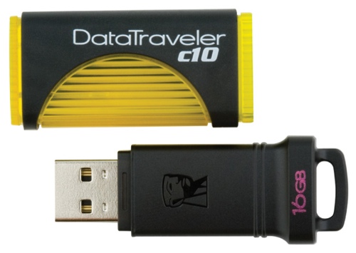 Flash USB Kingston DataTraveler C10, 16GB, žlutý