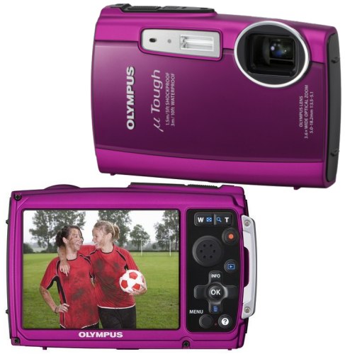 Fotoaparát Olympus Mju Tough-3000 růžový