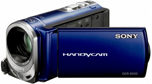 Videokamera Sony DCR-SX33E modrá