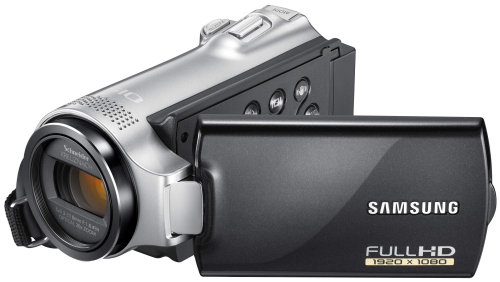 Videokamera Samsung HMX-H204 S, flash, 16GB, FullHD, černá/stříbrná