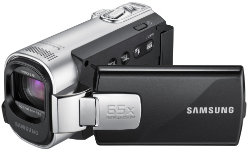 Videokamera Samsung SMX-F40 S, flash, stříbrná