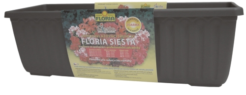 Truhlík Agro FLORIA SIESTA 60 cm - Antracit, samozavlažovací