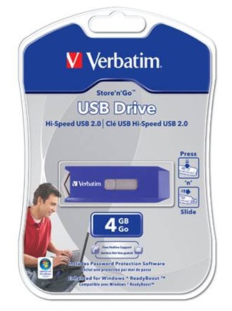 Flash USB Verbatim Store 'n' Go Drive 4GB