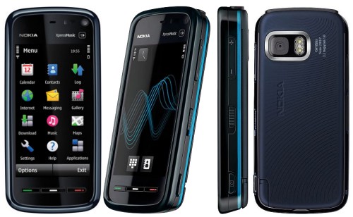 Mobilní telefon Nokia 5800 XPressMusic modrý NAVI EDITION (8GB,2hry)