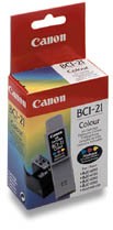 Cartridge Canon barevná BCI-21C BLISTR s ochranou