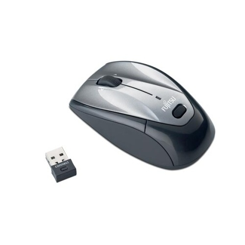 Myš Fujitsu Wireless Laser WL600, microreceiver, 2x AAA