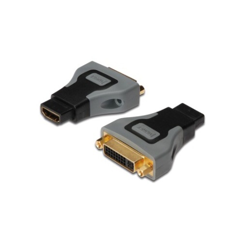 Adaptér Digitus HDMI A samice / DVI-I(24+5) samice, černo/šedý