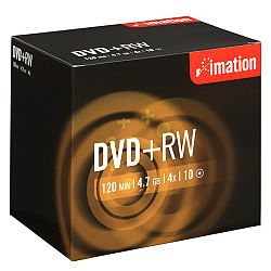 Disk DVD+RW Imation 4.7GB 4x, Normální box, 10 ks