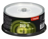 Disk DVD-R Imation 4.7GB 16x, Printable  CB 30ks