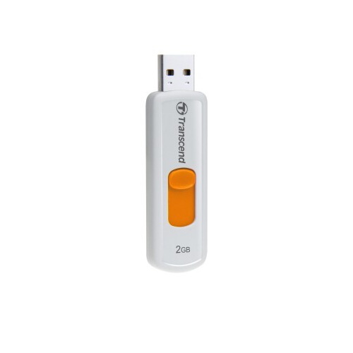 Flash USB 2GB JetFlash 530-bílá/oranžová