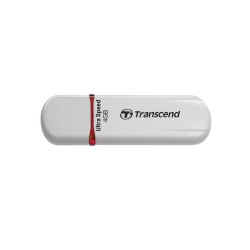 Flash USB 4GB TRANSCEND JetFlash620, USB2.0, R: 32 MB/s, W: 10 MB/s, bílá/červená