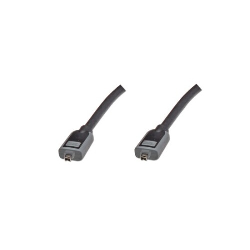 Kabel Digitus FireWire 4pin - 4pin 1m, černo/šedý