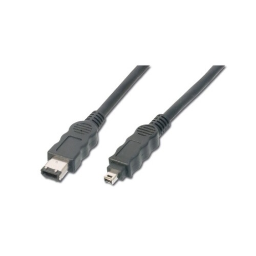 Kabel Digitus FireWire 4pin - 6pin 3m, černý