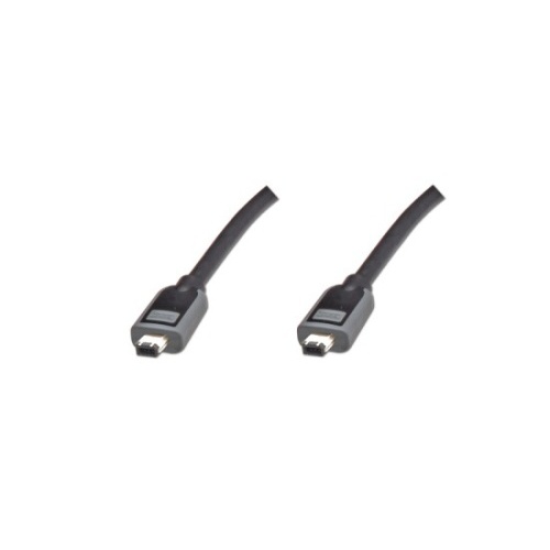 Kabel Digitus FireWire 6pin - 6pin 3m, černo/šedý