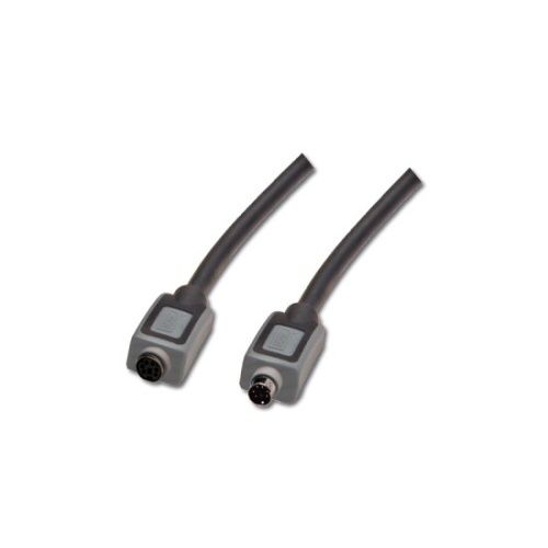 Kabel Digitus prodlužovací pro PS/2 klávesnici, černo/šedý, 5m
