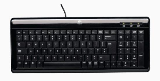 Klávesnice Logitech Ultra Flat Keyboard USB/PS2, SK