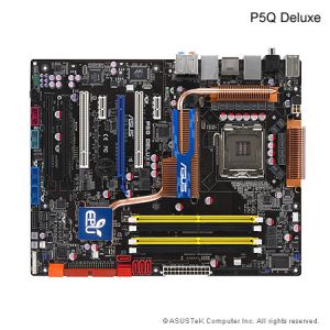 MB ASUS P5Q Deluxe 2xGb LAN. iP45, 3xPCIe x16, RAID