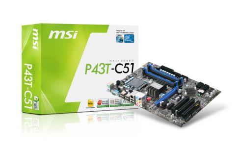 MB MSI P43T-C51 (4DDR2,6SATA,OC Switch,GbLan,HeatSin)