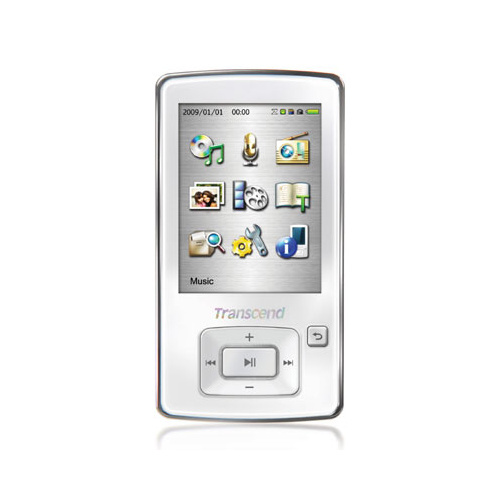 Přehravač MP3 TRANSCEND 8GB Flash T-Sonic 860 bílý