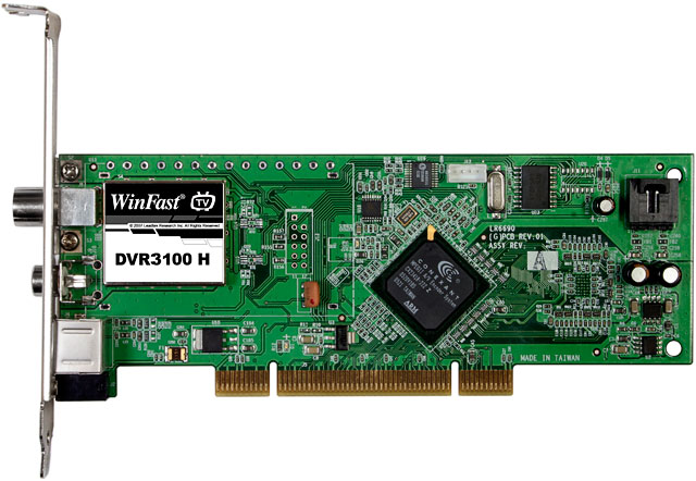 TV tuner Leadtek DVR3100H dig.+analog PCI TV tuner, HW MPEG