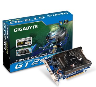 VGA GIGABYTE 240GT 1GB (128) aktiv 1xDVI HDMI DDR3