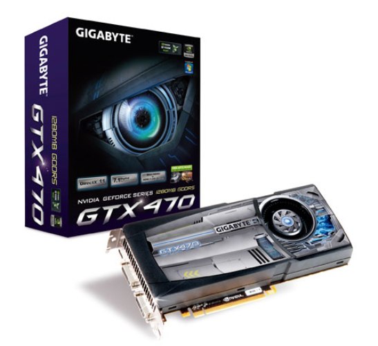 VGA GIGABYTE 470GTX 1280MB (320) aktiv 2xDVI HDMI DDR5