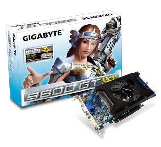 VGA GIGABYTE 9800GT 512MB (256) aktiv 1xDVI HDMI DDR3