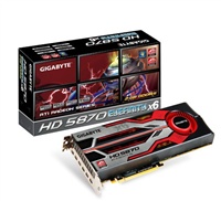 VGA GIGABYTE HD5870 2GB (256) aktiv 6xDP DDR5