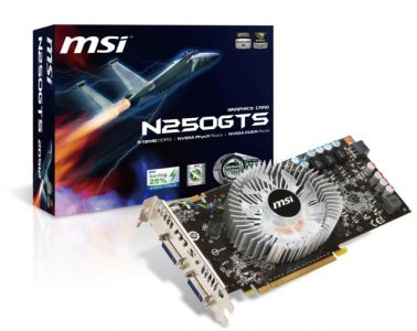 VGA MSI N250GTS-2D512 (DDRIII 512MB,256bit,2DVI,FAN)