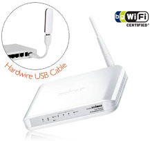 Router Edimax nLite 150Mbps,1xWAN,4xLAN, 1x USB, print server, podpora 3G modemů