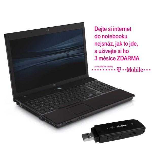 Set ntb HP 4515s (WS762ES#AKB) + Sada T-mobile Mobilní Internet 3 měs. + modem ZTE HF626