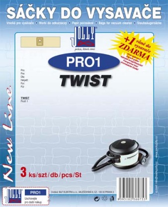 Filtr Jolly PRO1 (3ks) do vysav. Twist Profi 1