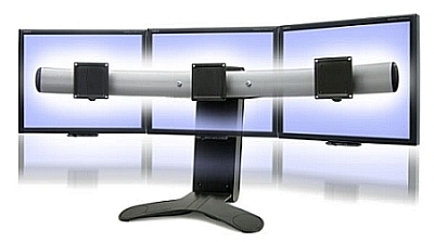 Stojan na monitor Ergotron LX Triple Display Lift Stand, pro 3 monitory, černá