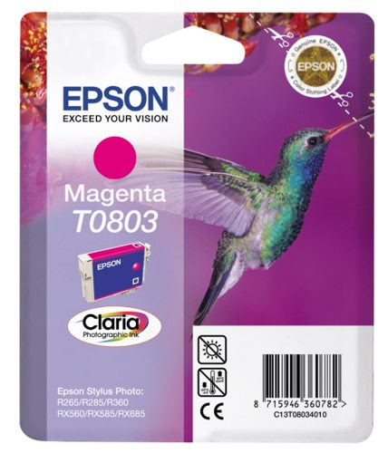 Cartridge EPSON (C13T08034010), purpurová, pro Stylus Photo R265/285/360,RX560/585/685