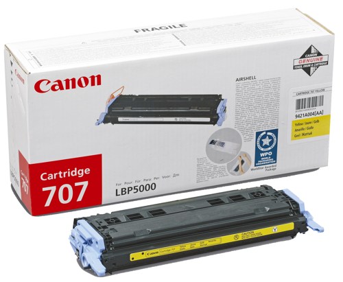 Toner Canon 707Y, yellow, pro LBP5000