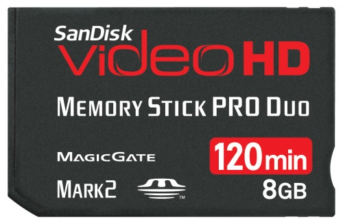 Paměťová karta MS PRO DUO Sandisk Video HD Ultra II 8GB