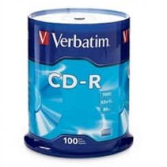 Disk CD-R Verbatim DLP 700MB 52x Crystal 100-cake