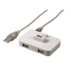 Hub USB Hama 78493, USB 2.0 HUB 1:4, bílý
