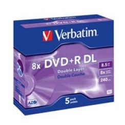 Disk DVD+R Verbatim 8,5GB Double Layer 8x jewel