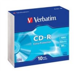 Disk CD-R Verbatim DL 700MB 52x Extra Protection slim, 10xslimbox
