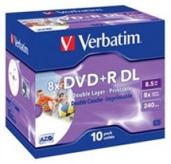 Disk DVD+R Verbatim 8,5 GB Dual Layer 8x